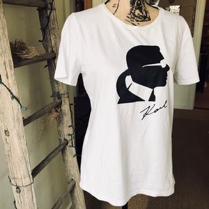 Karl Lagerfeld classic white t-shirt